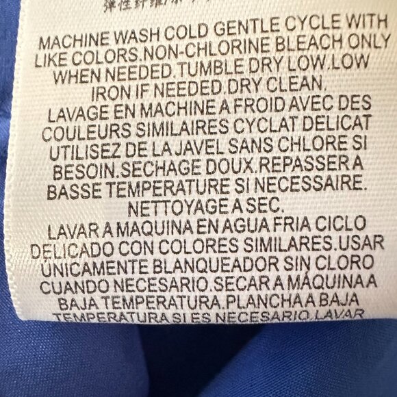 BCBG Royal Blue Collared Button Front Dress – Size M - Picture 8 of 8